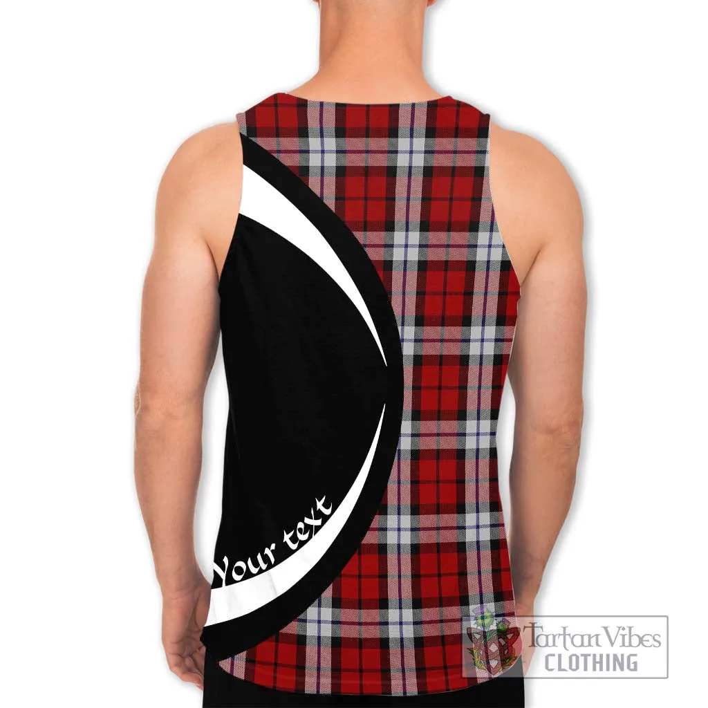 Brodie Dress Tartan Men's Tank Top with Family Crest Circle Style