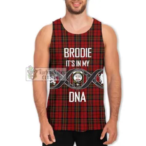 Brodie Tartan Men's Tank Top with Family Crest DNA In Me Style