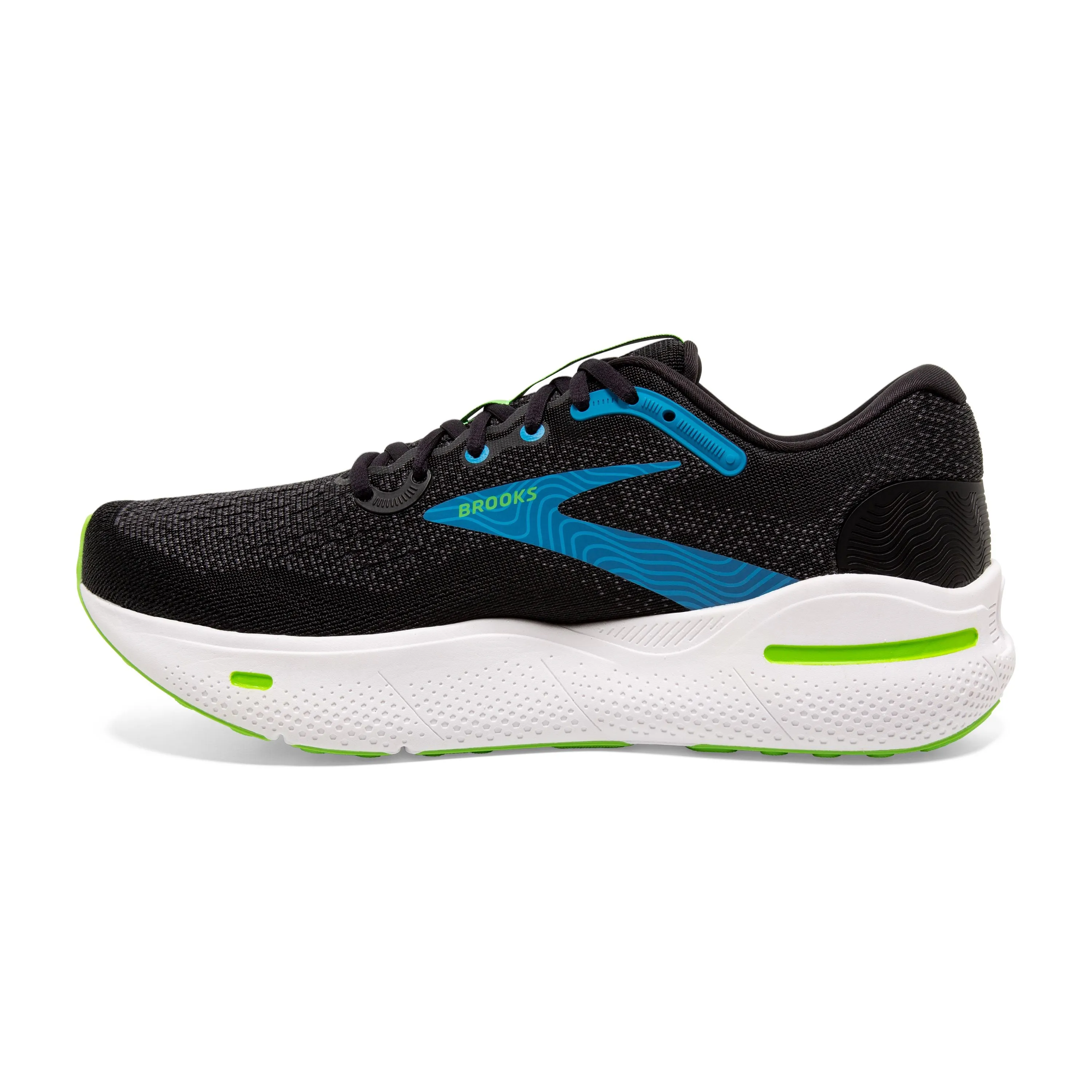 Brooks | Ghost Max | Men's | Black/Atomic Blue/Jasmine