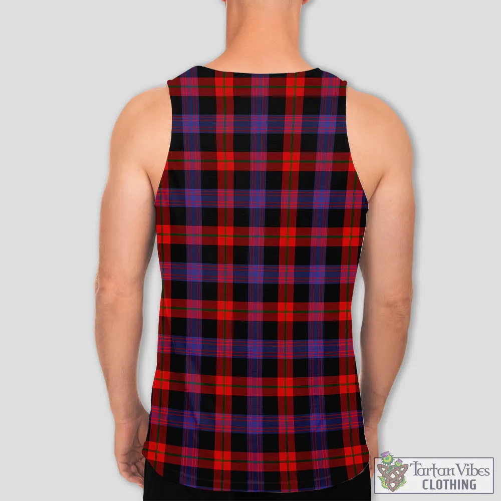 Brown (Broun) Tartan Men's Tanks Top with Family Crest