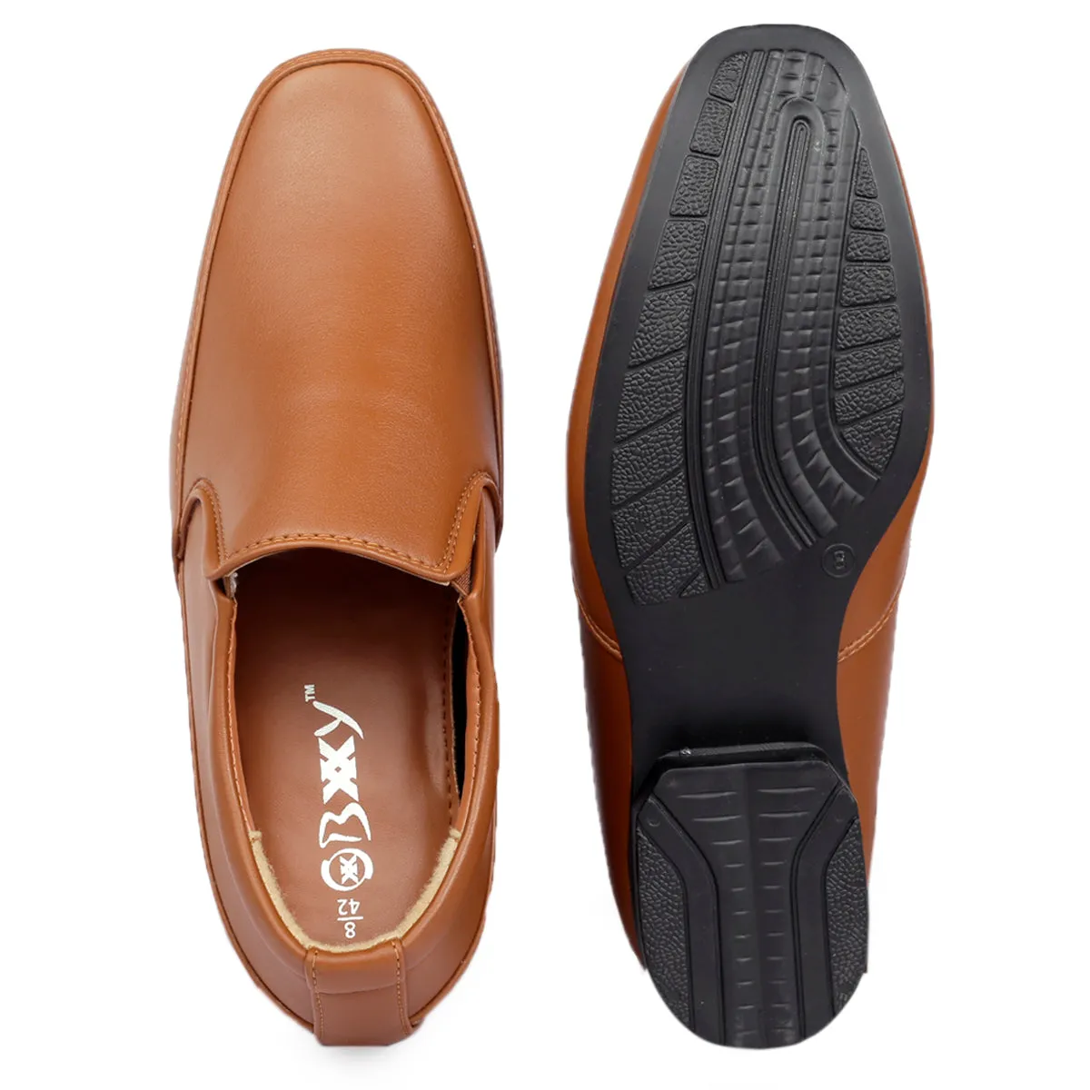 BXXY Men's Hidden Height Increasing Formal Wear Slip-on Shoes