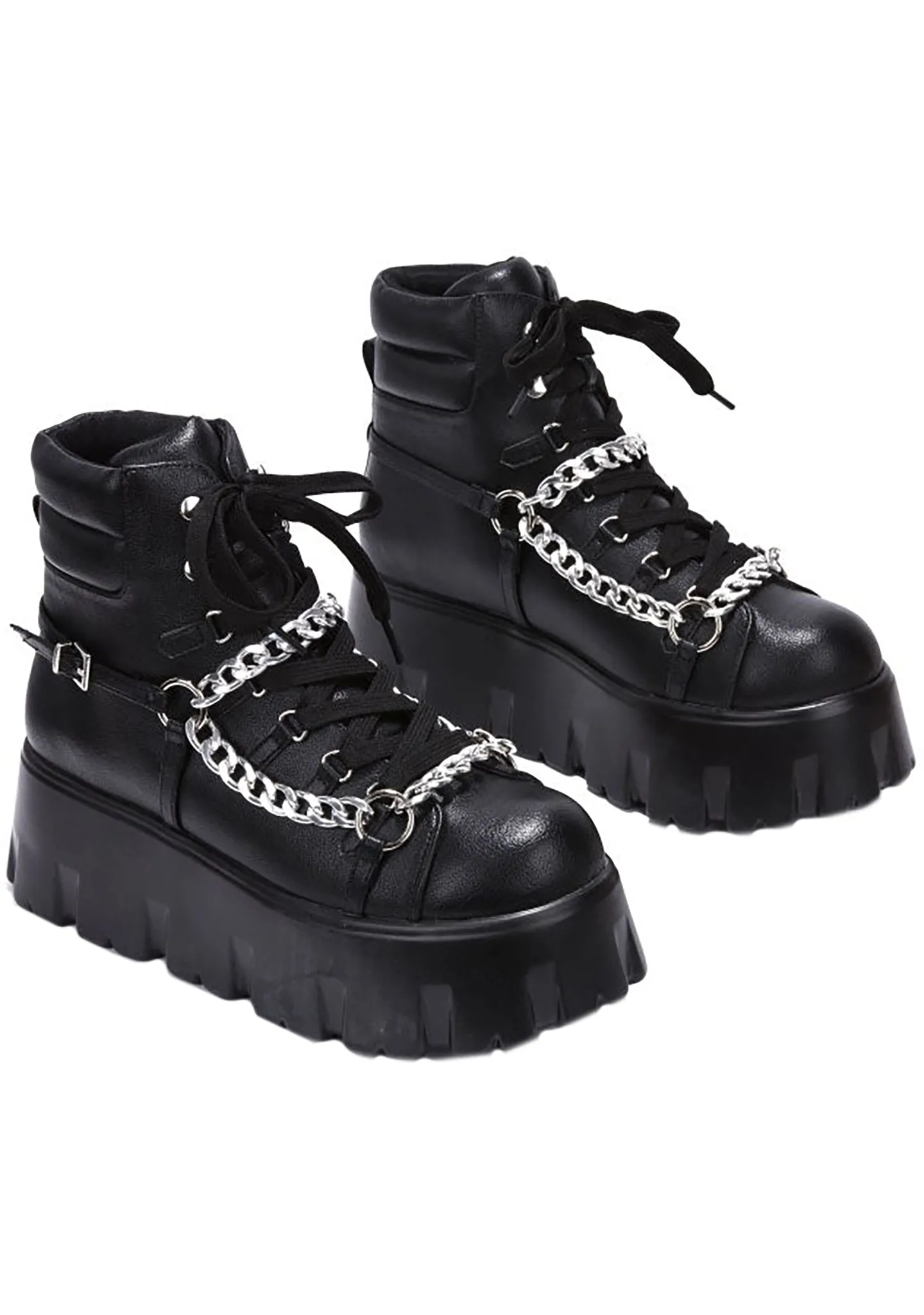 Chain Effect Platform Boots