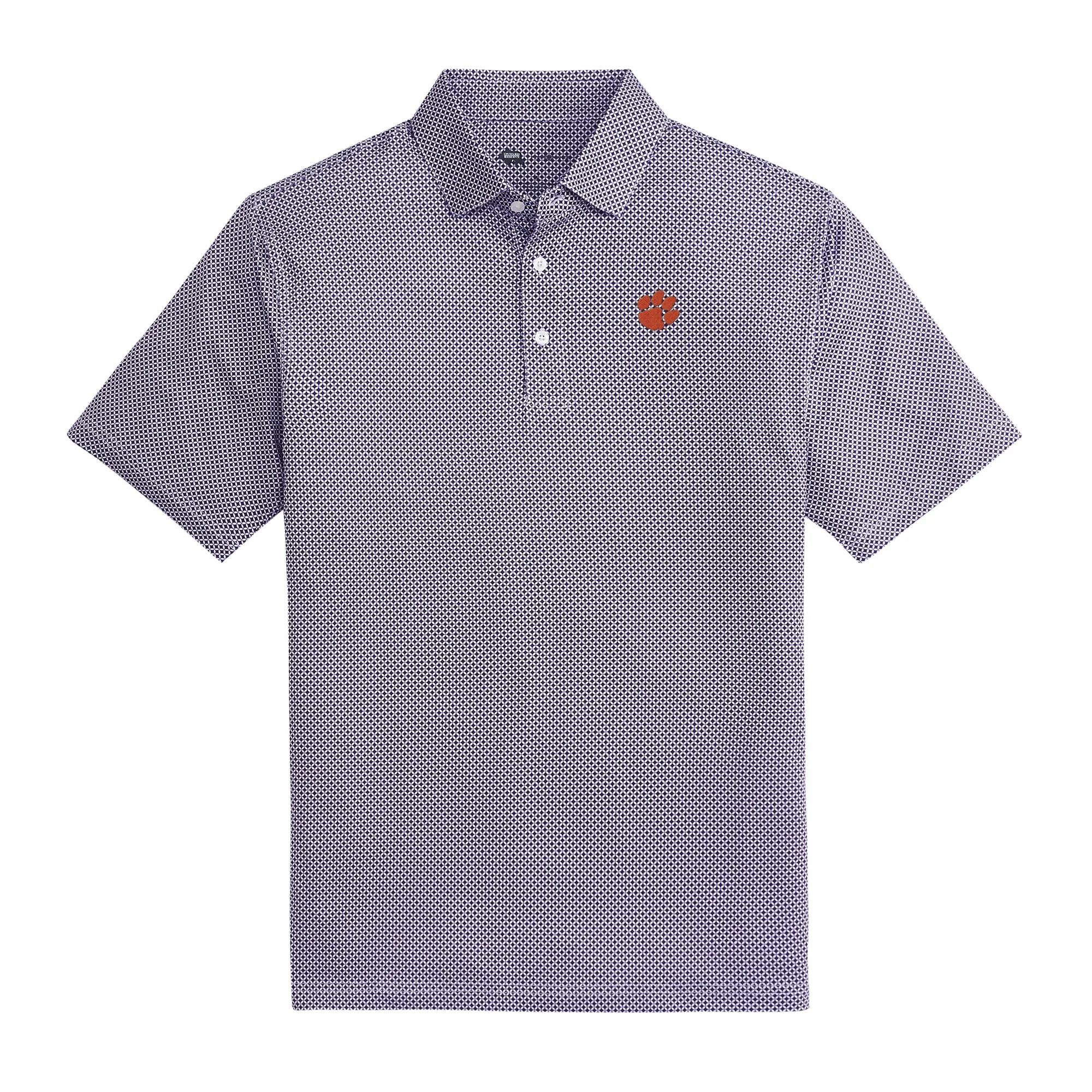 Clemson Scope Printed Performance Polo - Purple