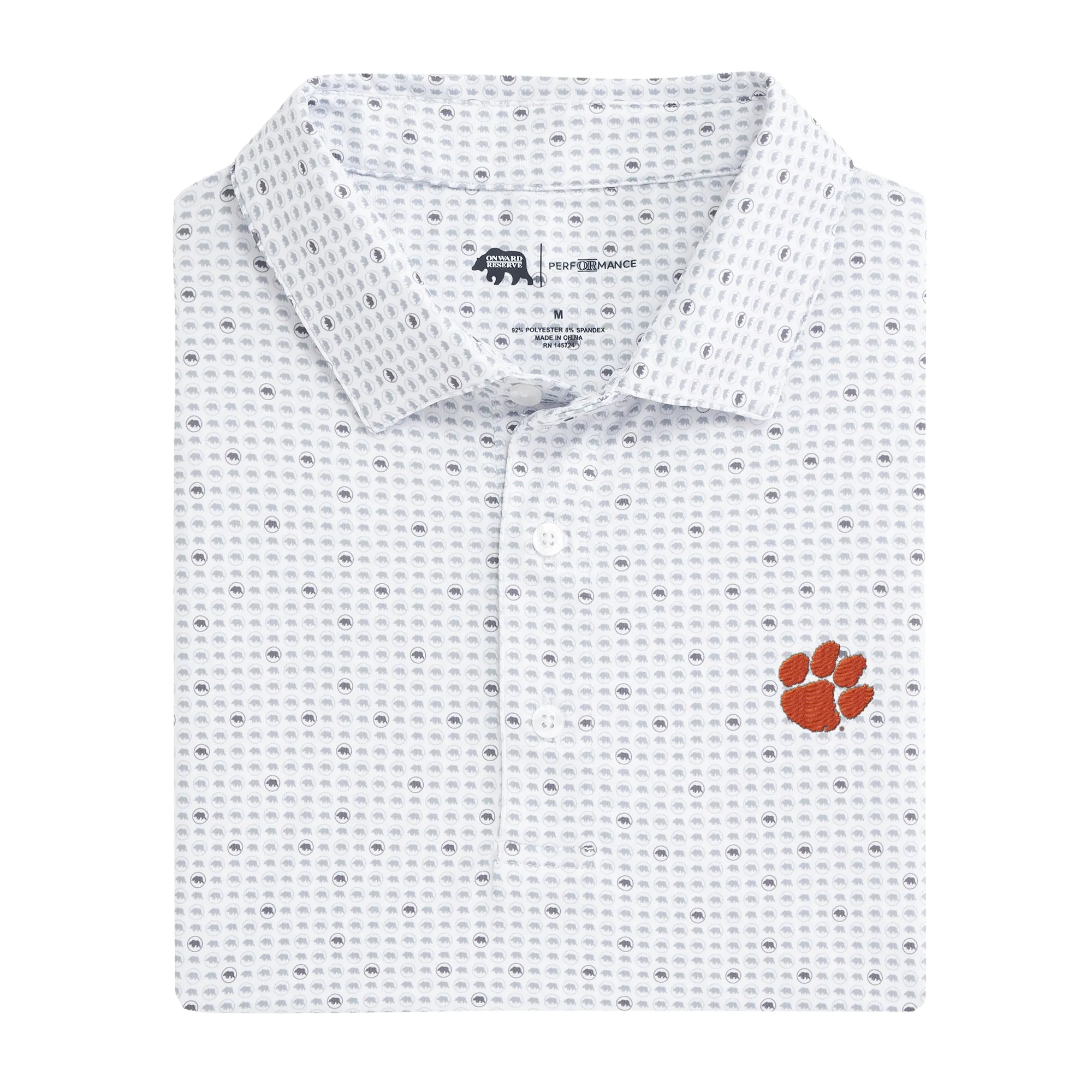 Clemson Tour Logo Printed Performance Polo