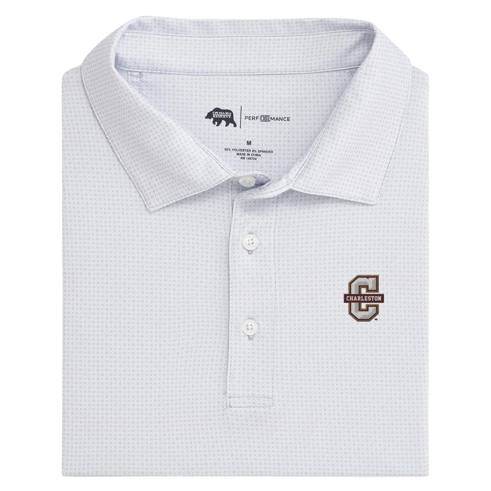 College Of Charleston Range Printed Performance Polo