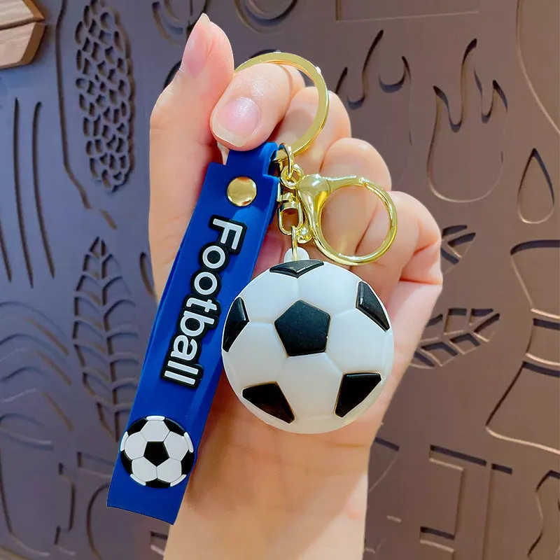 Creative Cartoon Ball Series Basketball Keychain