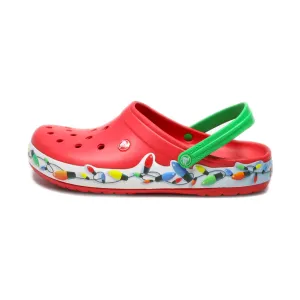 Crocs Christmas Lights Clogs Rubber Red Colour For Men