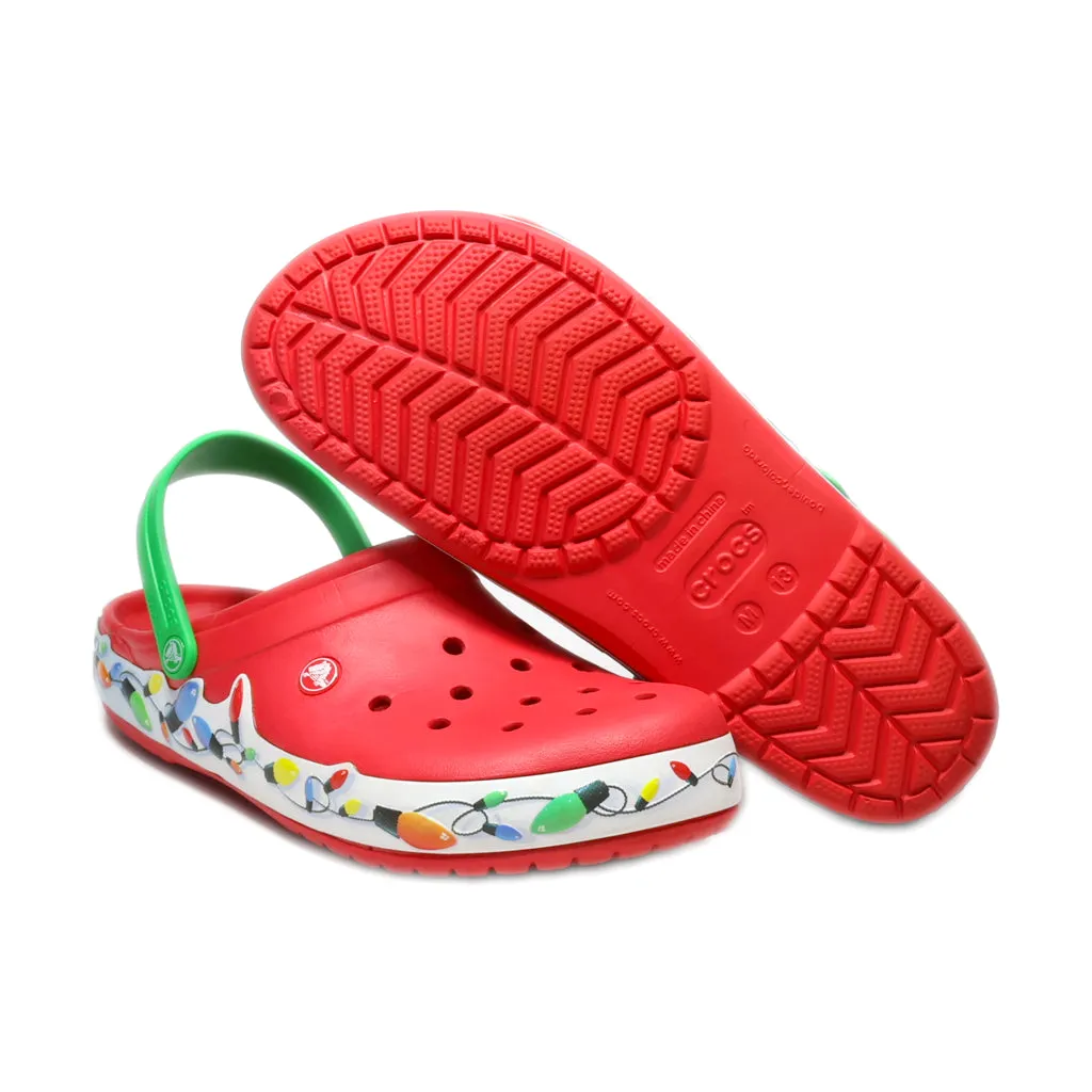 Crocs Christmas Lights Clogs Rubber Red Colour For Men