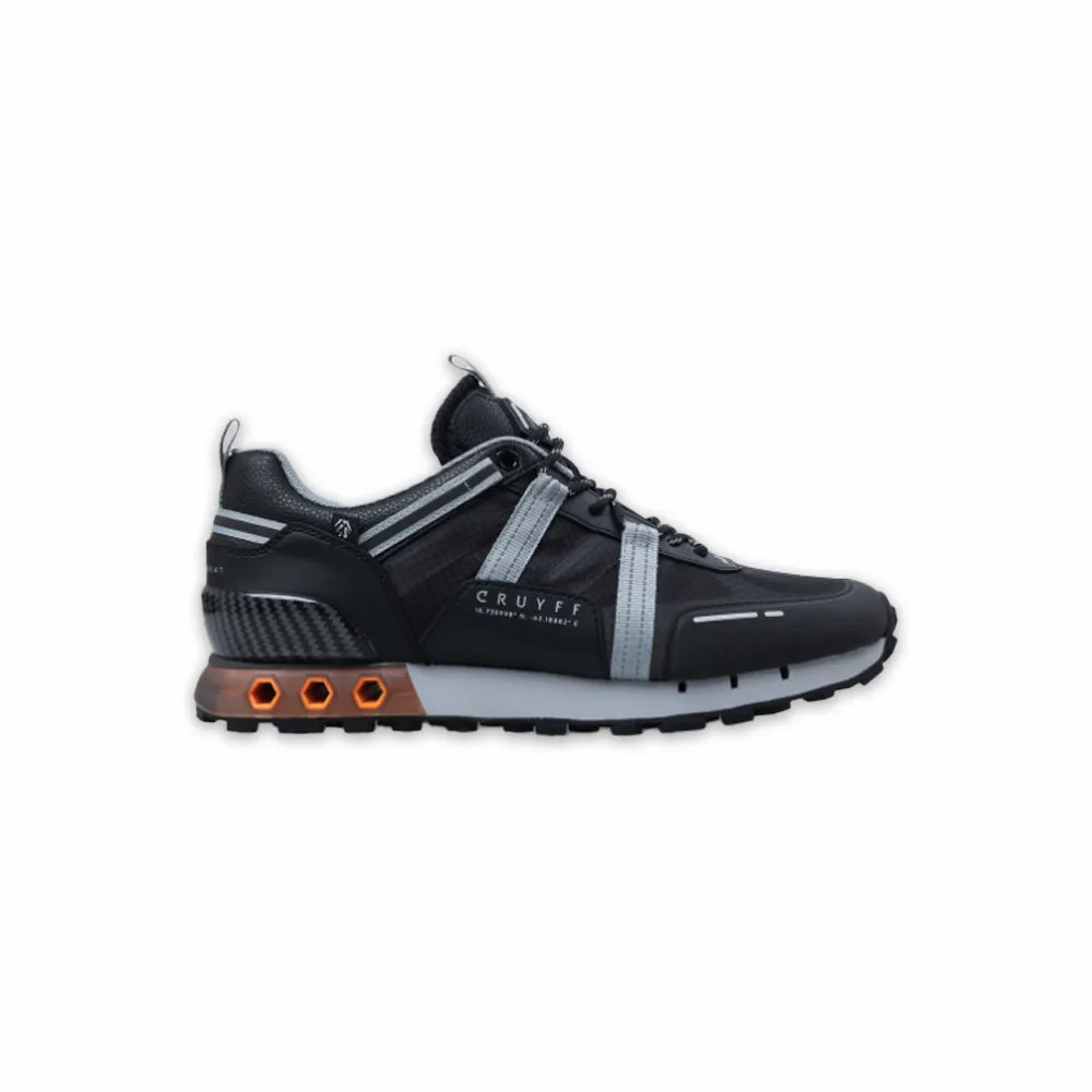 Cruyff Inter Lace Montserrat Black/Grey/Orange Trainer