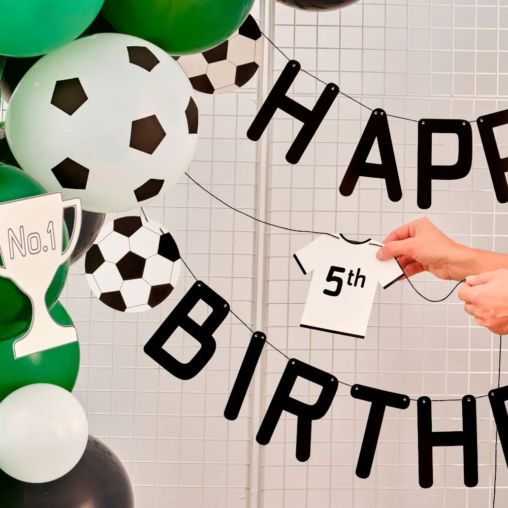 Customisable Happy Birthday Football Bunting