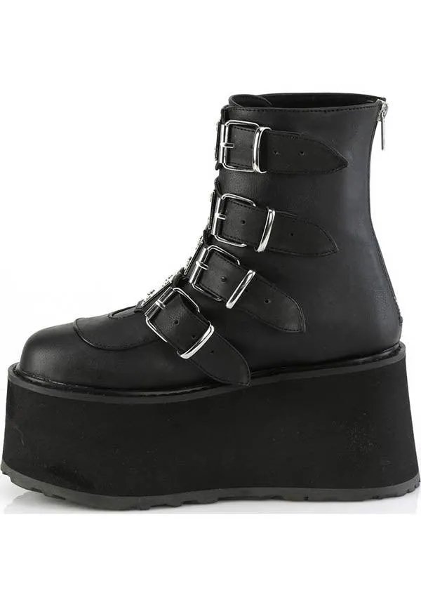 DAMNED-105 [Black] | PLATFORM BOOTS [PREORDER]