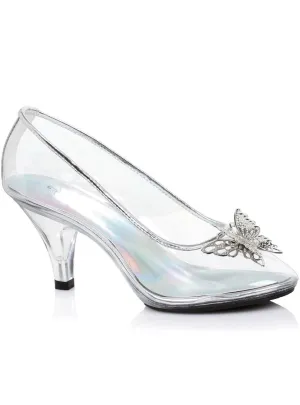 Deluxe Clear Princess High Heel Costume Shoes