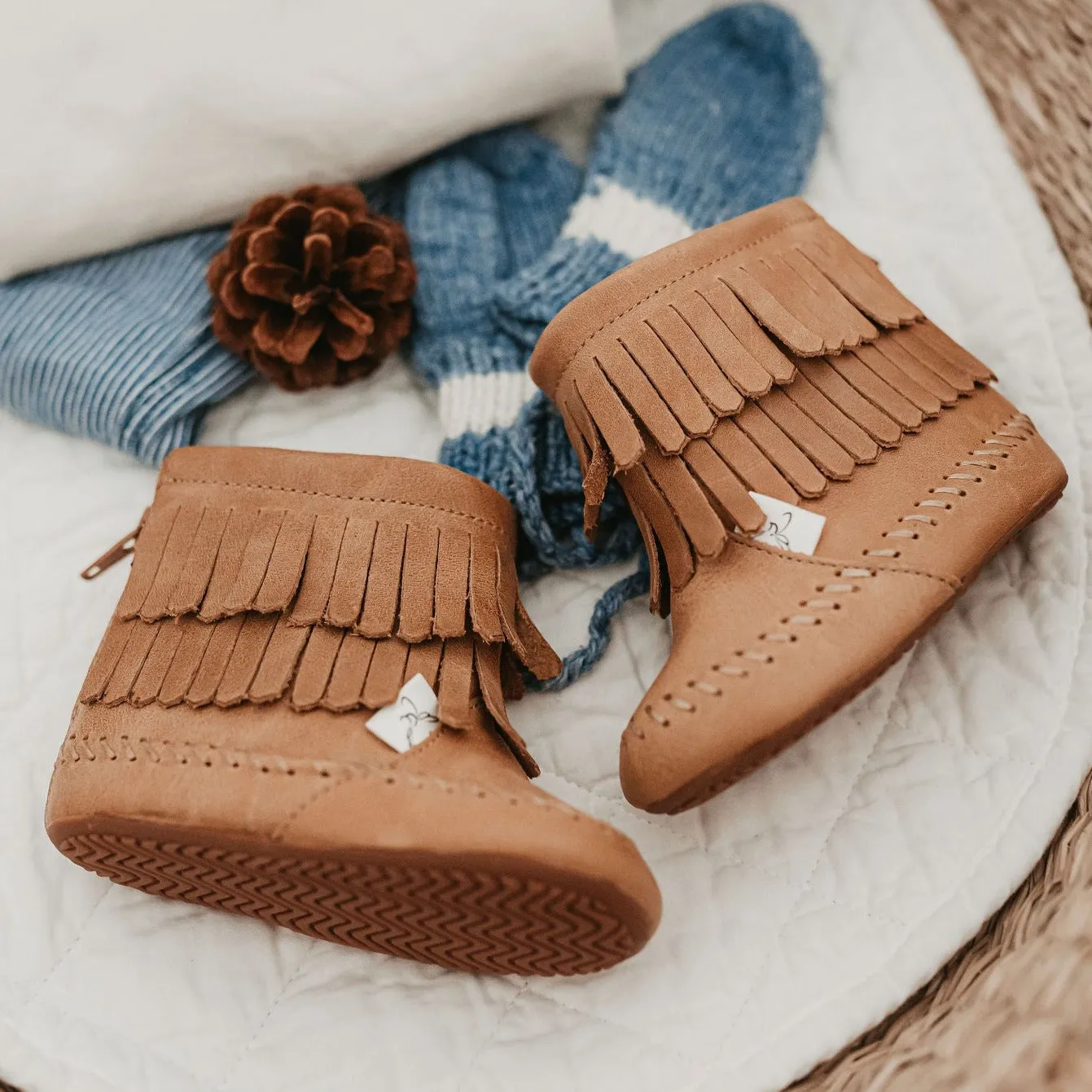 Desert Sand Cozy Boot {Premium Leather}