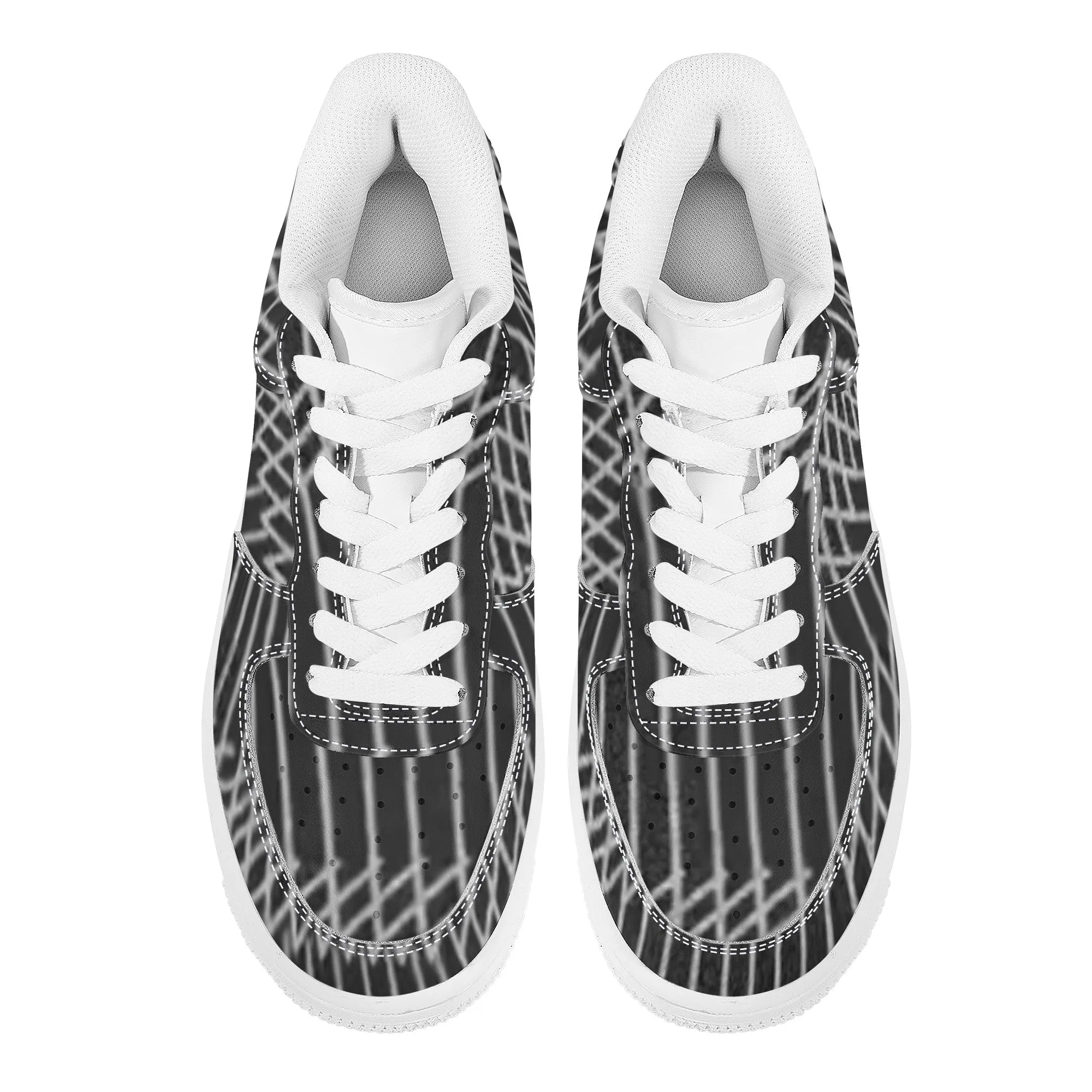 Designer Wire Lines | Low Top Customized | Shoe Zero