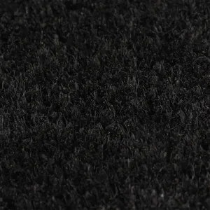 Door Mat Black 100x300 cm Tufted Coir