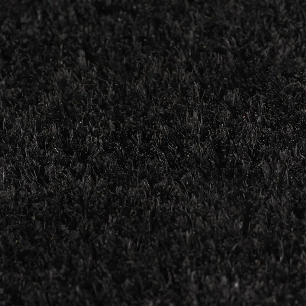 Door Mat Black 100x300 cm Tufted Coir