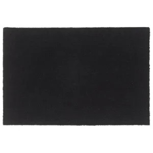 Door Mat Black 60x90 cm Tufted Coir