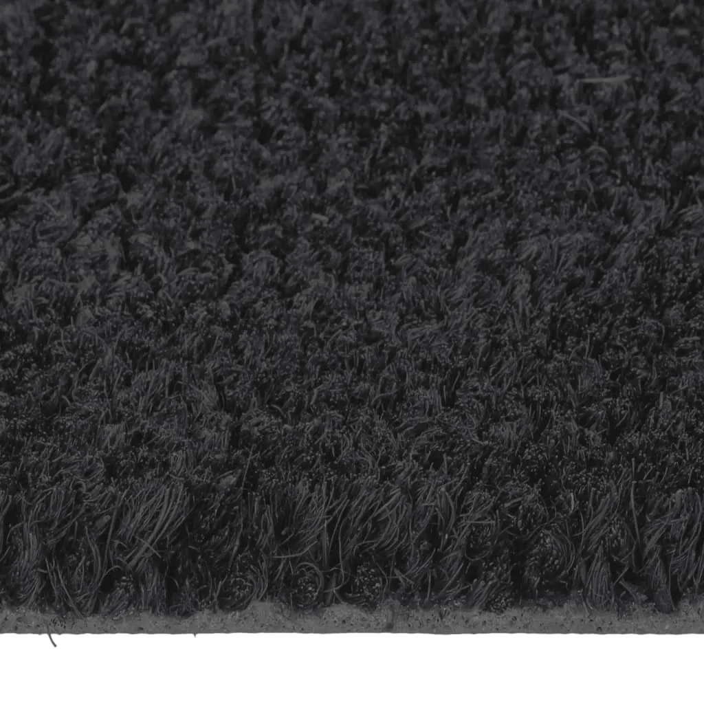 Door Mat Black 60x90 cm Tufted Coir