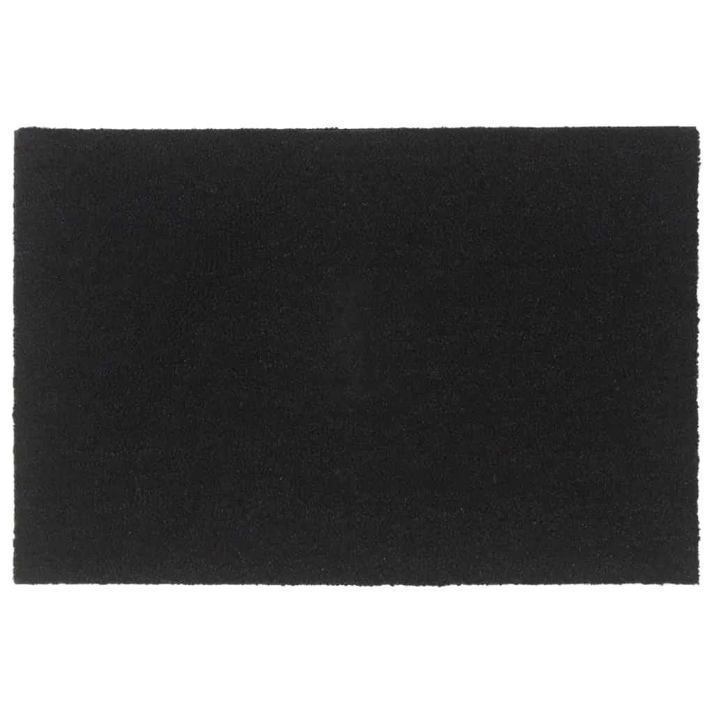 Door Mat Black 60x90 cm Tufted Coir