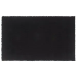 Door Mat Black 90x150 cm Tufted Coir