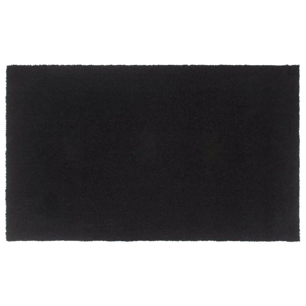 Door Mat Black 90x150 cm Tufted Coir