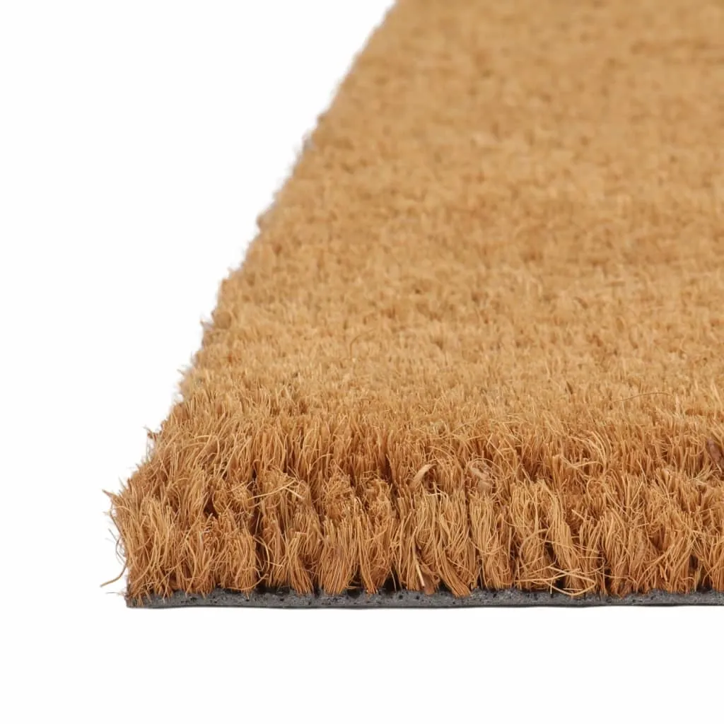 Door Mat Natural Half Round 40x60 cm Tufted Coir