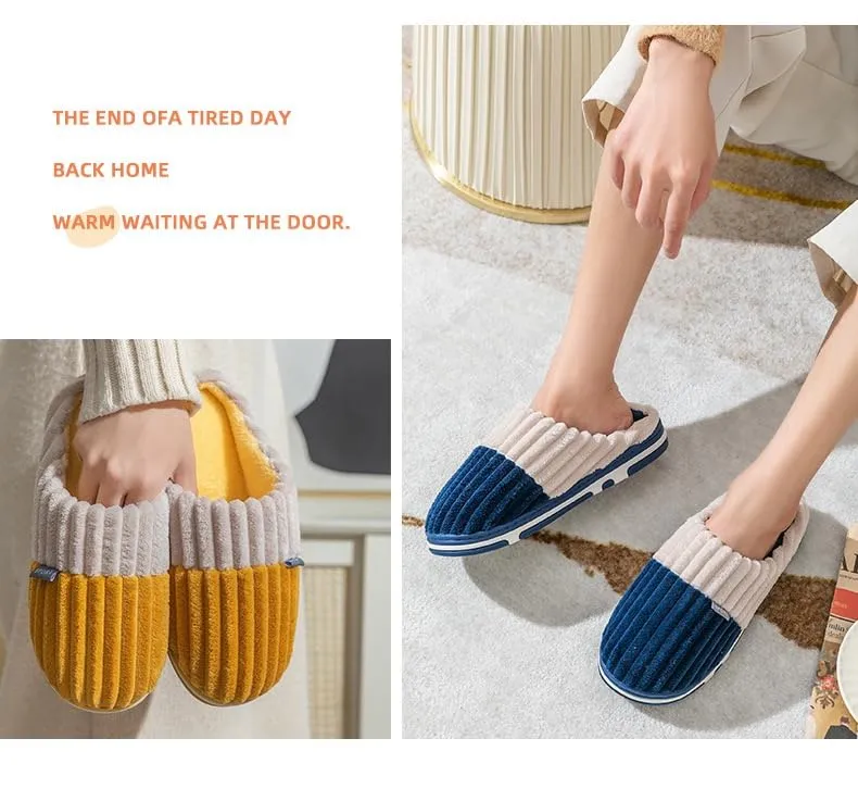 DRUNKEN Slippers For Women Men Winter Sandals Casual Flats Home Footwear Man Girls Sliders Flip Flops Chappals Ladies Clogs Sleeper Slides Stylish Ortho Soft Navy Blue 6 7UK