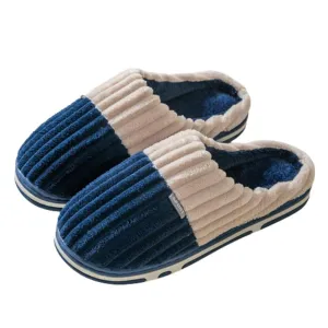 DRUNKEN Slippers For Women Men Winter Sandals Casual Flats Home Footwear Man Girls Sliders Flip Flops Chappals Ladies Clogs Sleeper Slides Stylish Ortho Soft Navy Blue 6 7UK