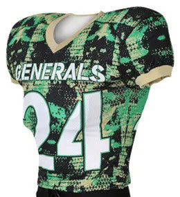 Dynamic Team Sports Alternative Camo Custom Sublimated Raglan Football Jersey