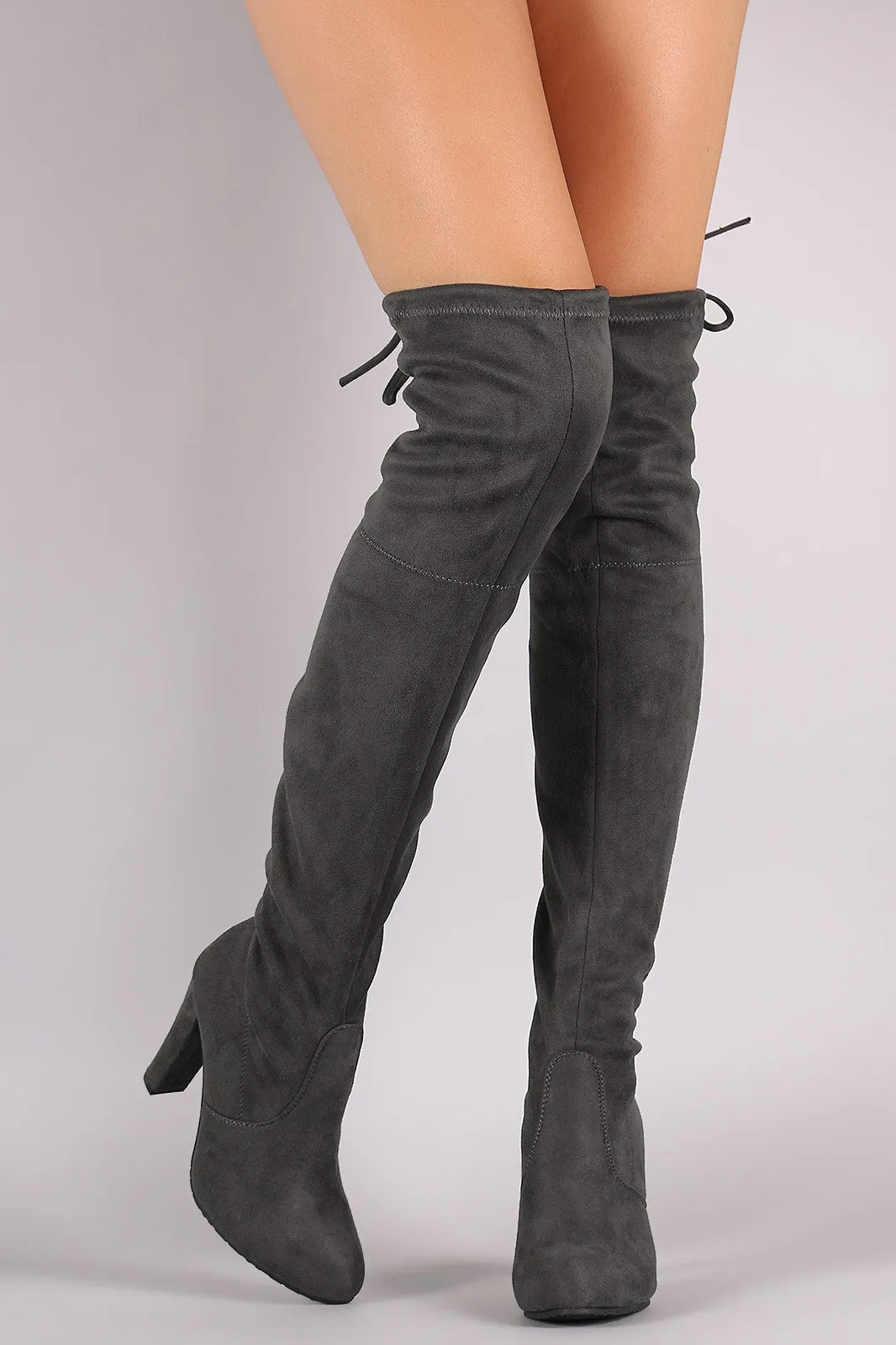 Fanny - Drawstring  Heeled Boots