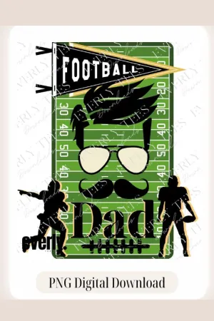 Football Dad Design PNG Download