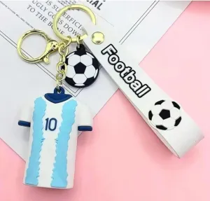 Football Jersey NO 10 Keychain | DE - Bruyne | Silicone And Lanyard