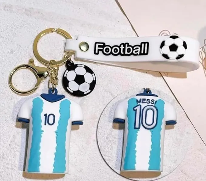 Football Jersey NO 10 Keychain | DE - Bruyne | Silicone And Lanyard