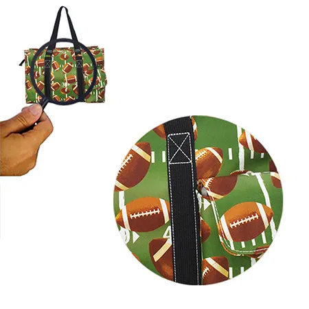 Football Life NGIL Zippered Caddy Organizer Tote Bag