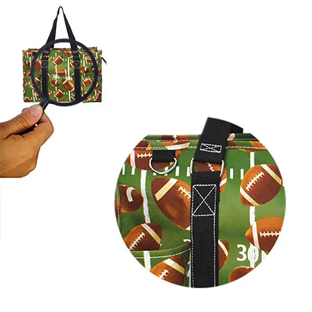 Football Life NGIL Zippered Caddy Organizer Tote Bag