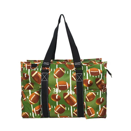 Football Life NGIL Zippered Caddy Organizer Tote Bag