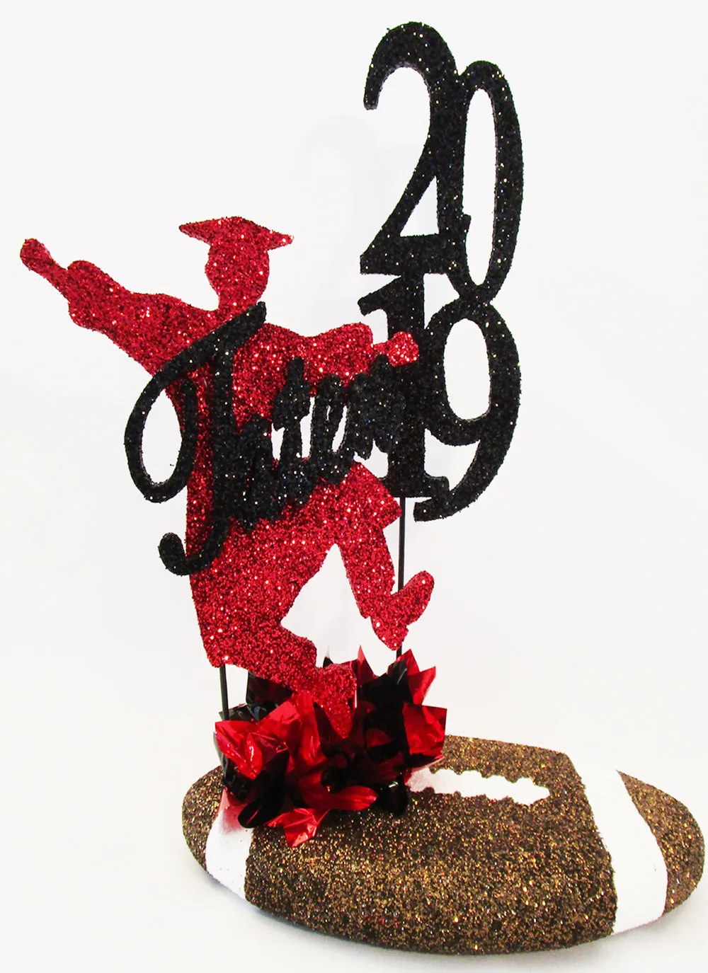 Football Themed Sports or Graduation Sample Centerpiece