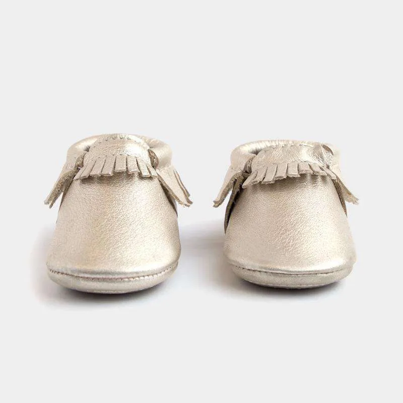 Freshly Picked | Mini Sole Moccs ~ Platinum Gold