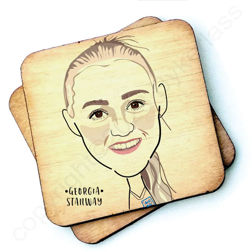 Georgia Stanway Character Wooden Coaster - RWC1