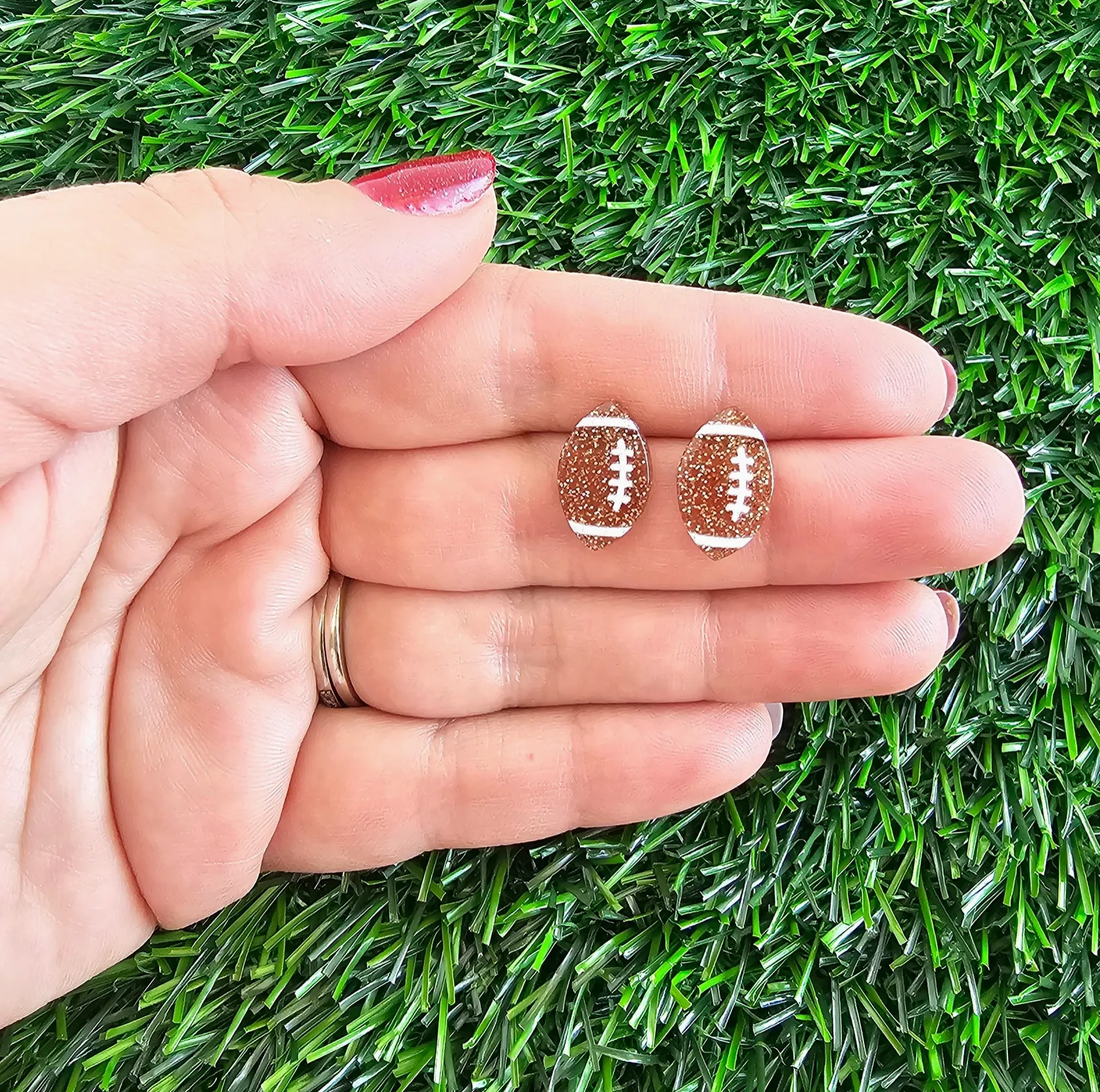 Glitter Football Studs