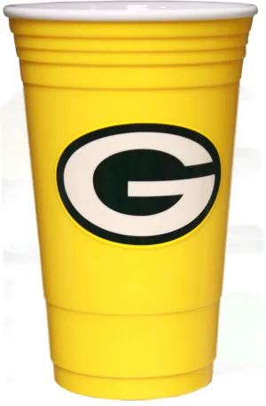 Green Bay Packers Yellow Plastic Pin Cup