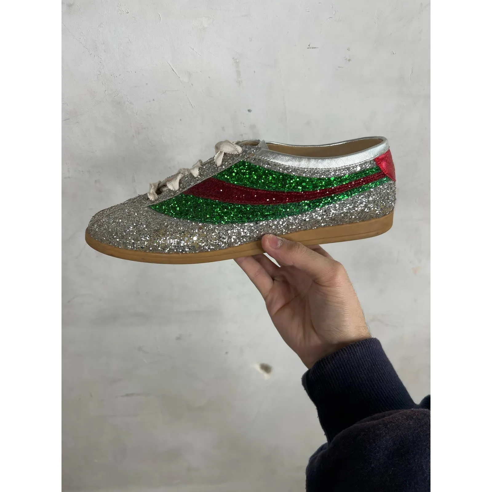 Gucci Glitter Tennis Shoes