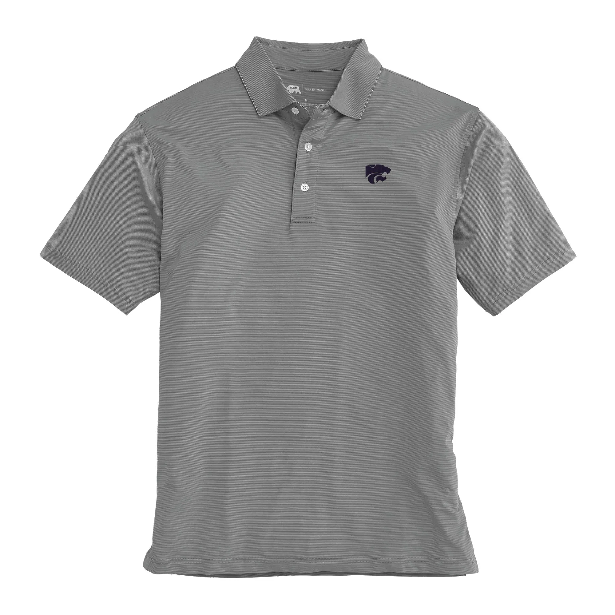 Hairline Stripe Kansas State Performance Polo