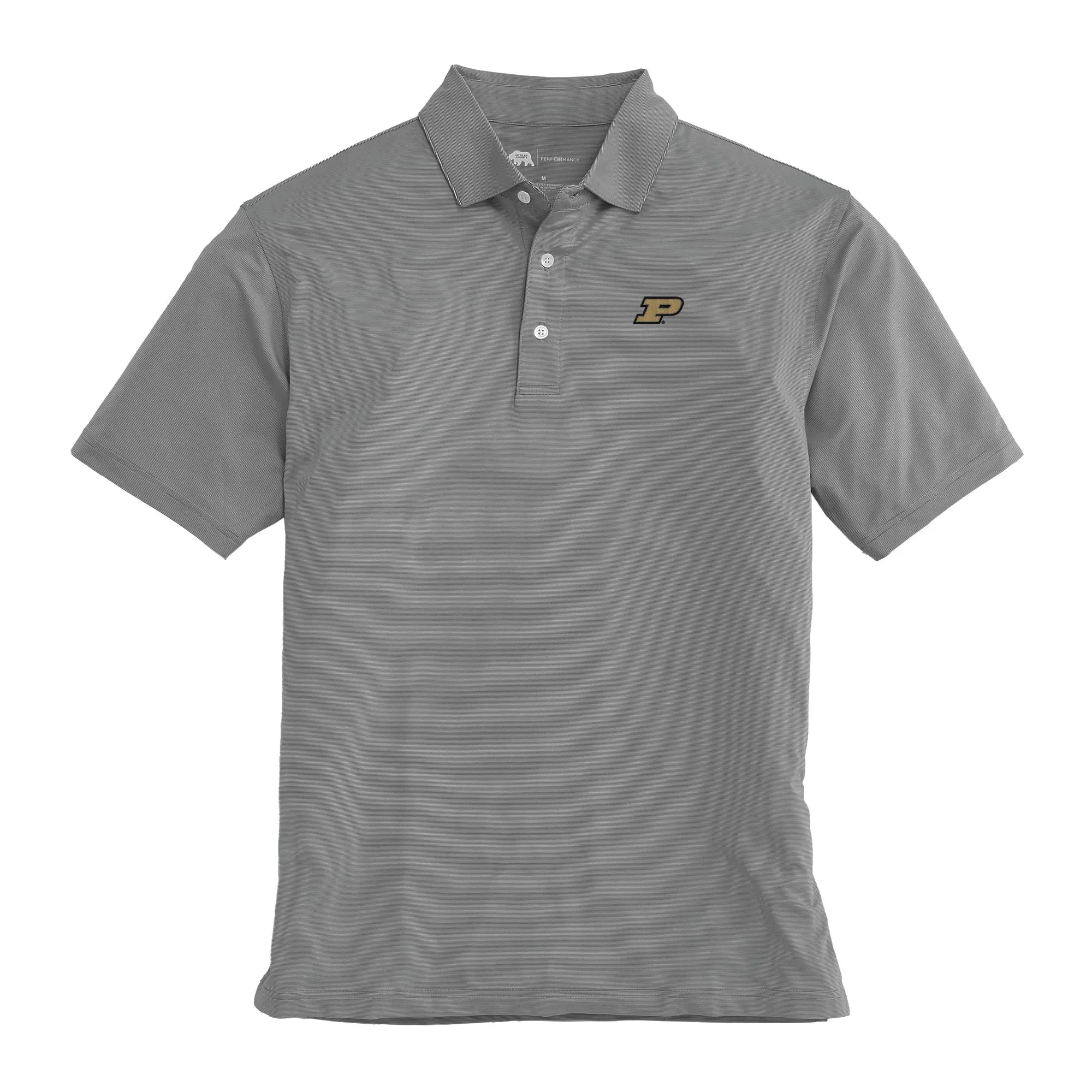 Hairline Stripe Purdue Performance Polo