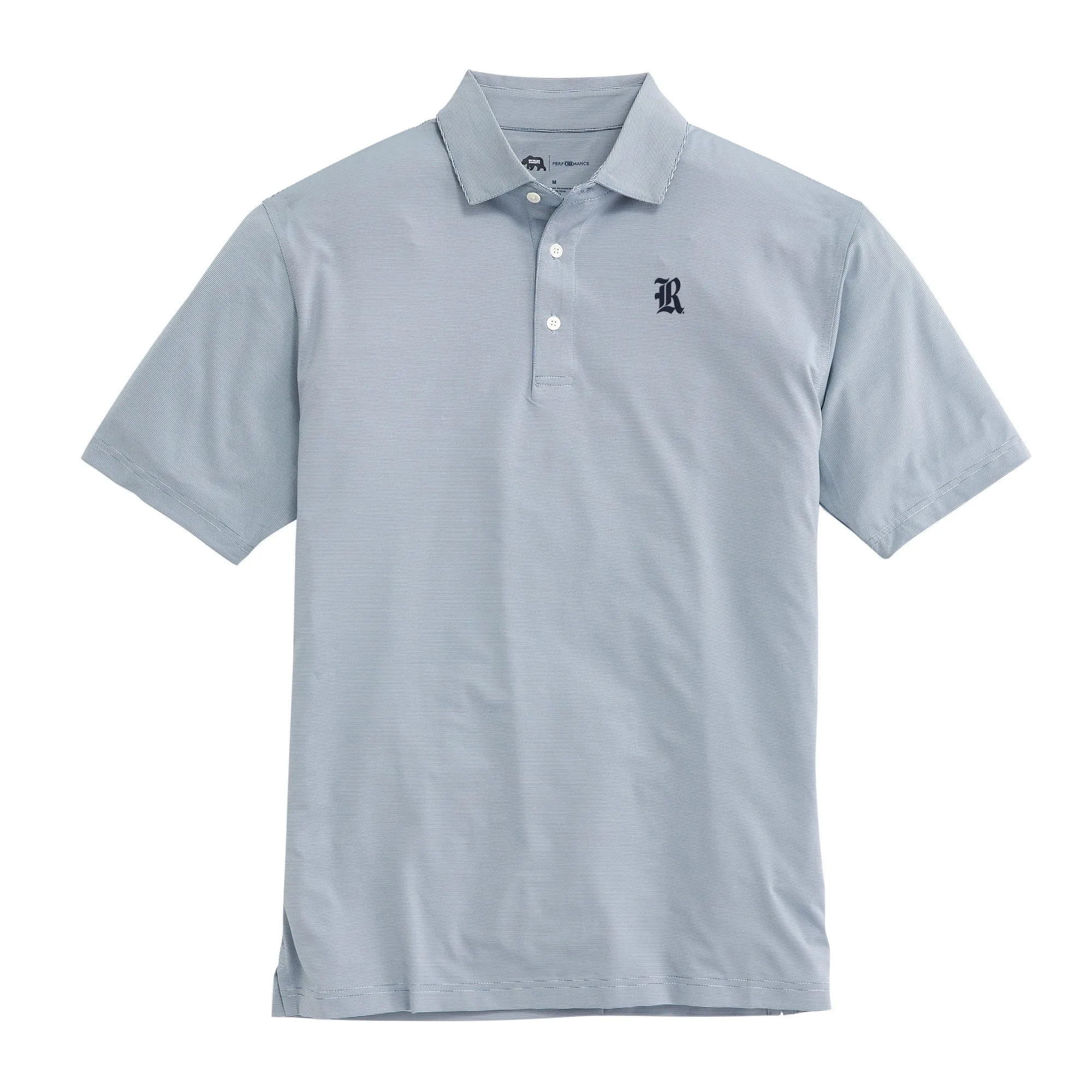 Hairline Stripe Rice Performance Polo