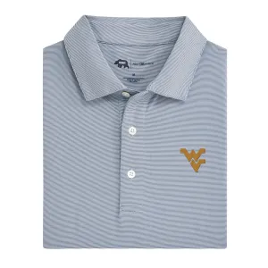 Hairline Stripe West Virginia Performance Polo