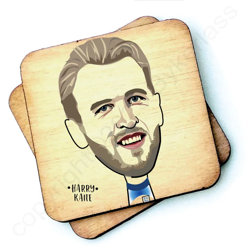 Harry Kane Character Wooden Coaster - RWC1