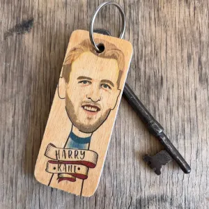 Harry Kane Character Wooden Keyring - RWKR1