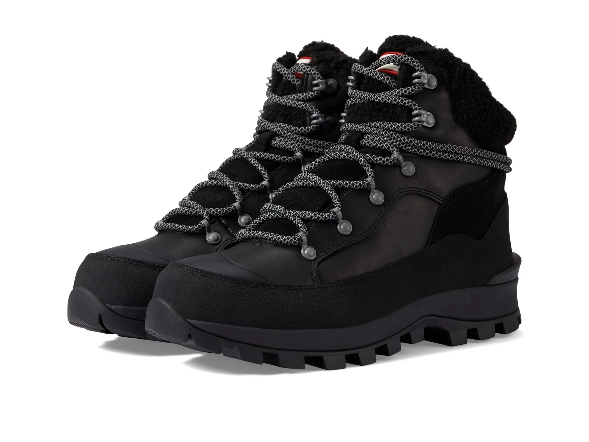 Hunter Explorer Leather Boot, black