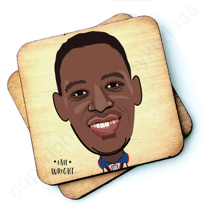 Ian Wright Character Wooden Coaster - RWC1